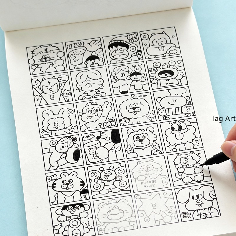 Food Snacks Coloring Book - 불안 해소를 위한 손 그림책, 복사선화앨범,