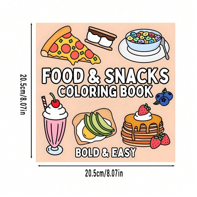 Food Snacks Coloring Book - 새로운 음식 & 간식 테마 색칠