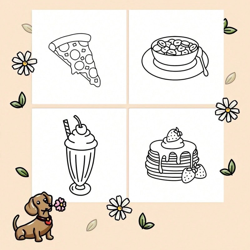 새로운 음식 & 간식 테마 색칠 공부 책, 성인용 그래 - Food Snacks Coloring Book 리뷰 및 가격