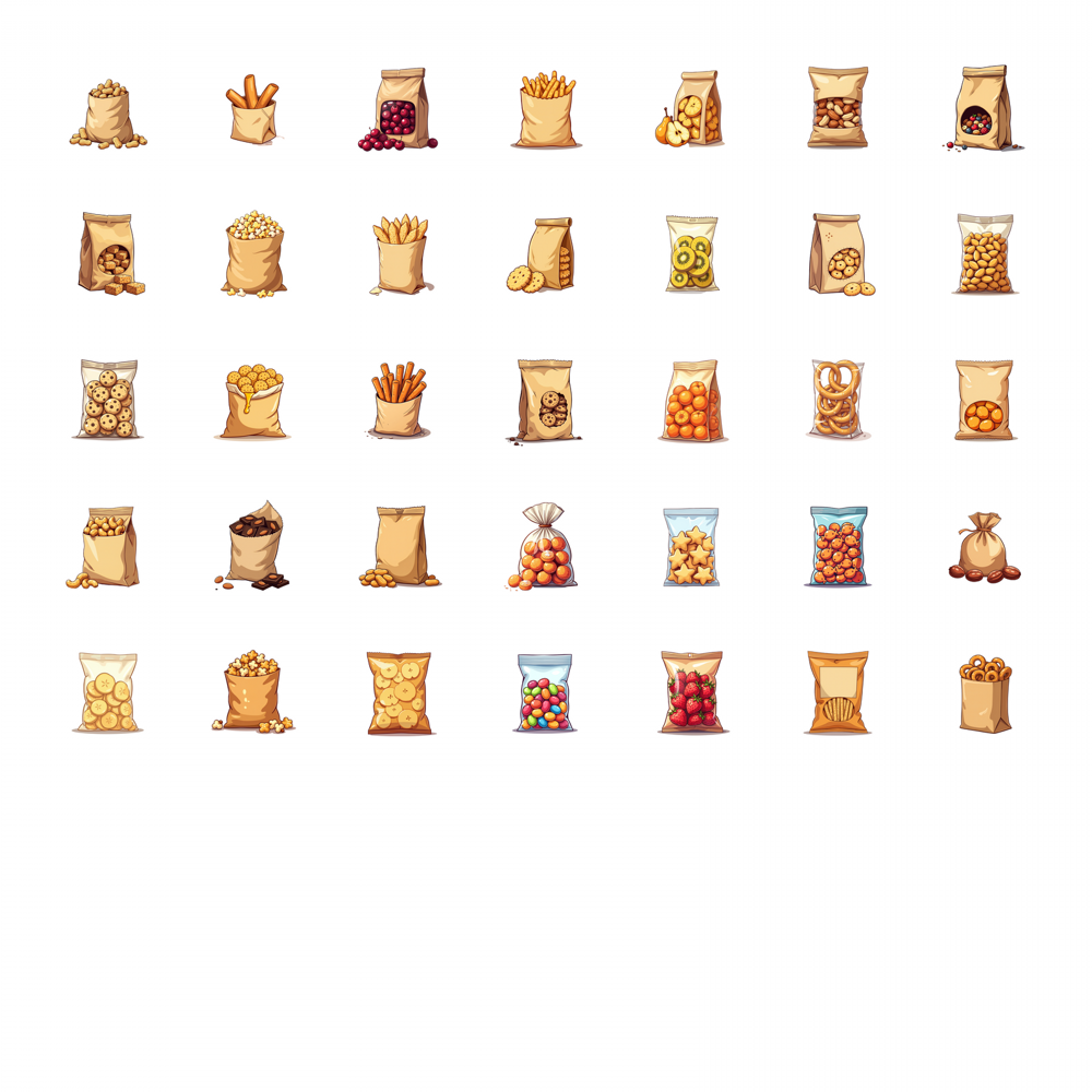 35pcs-100pcs 데칼 파삭 파삭 한 스낵 스티커 - Snacks Food Labels 리뷰 및 가격