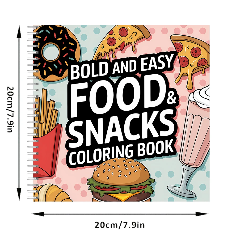 성인용 컬러링북, 생일 선물, 개학 용품, 성인용 귀여 - Food Snacks Coloring Book 리뷰 및 가격