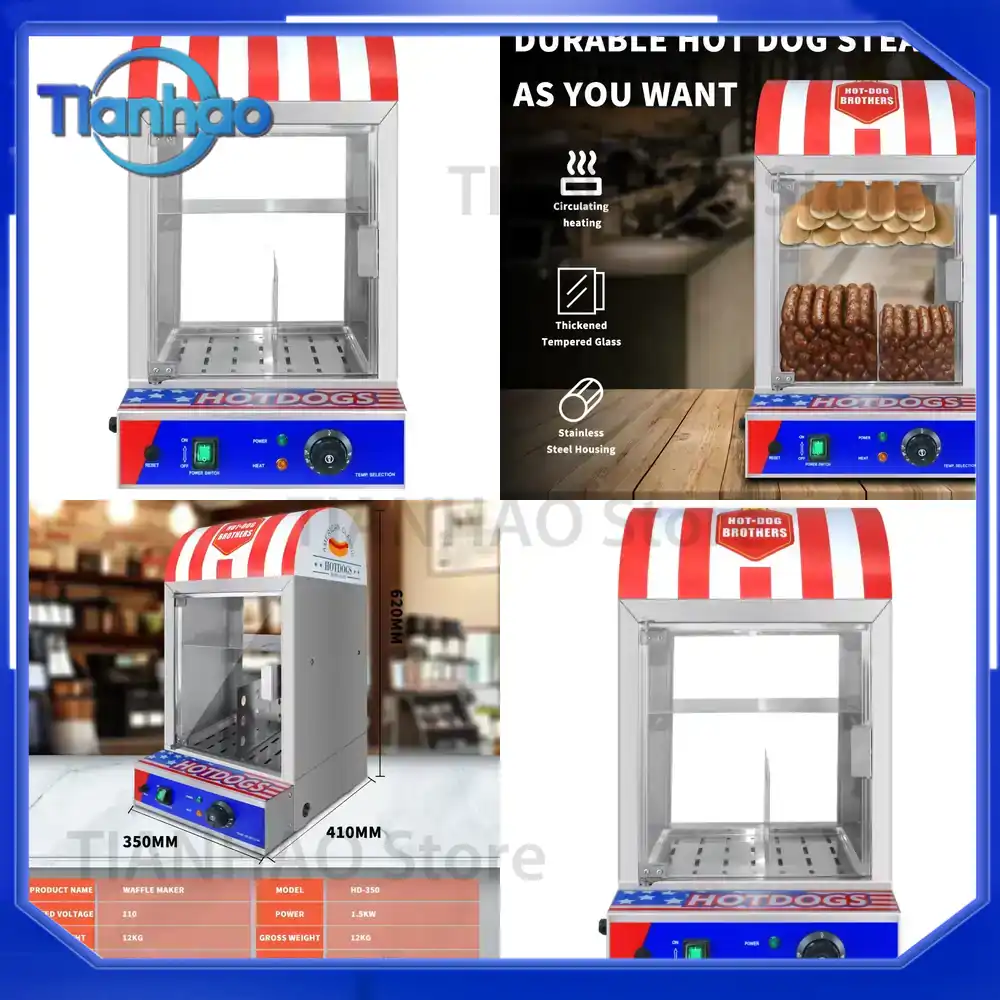상업용 자동 핫도그 빵 보온기, 레스토랑, 호텔, 식품 - Food Processor Snacks 리뷰 및 가격