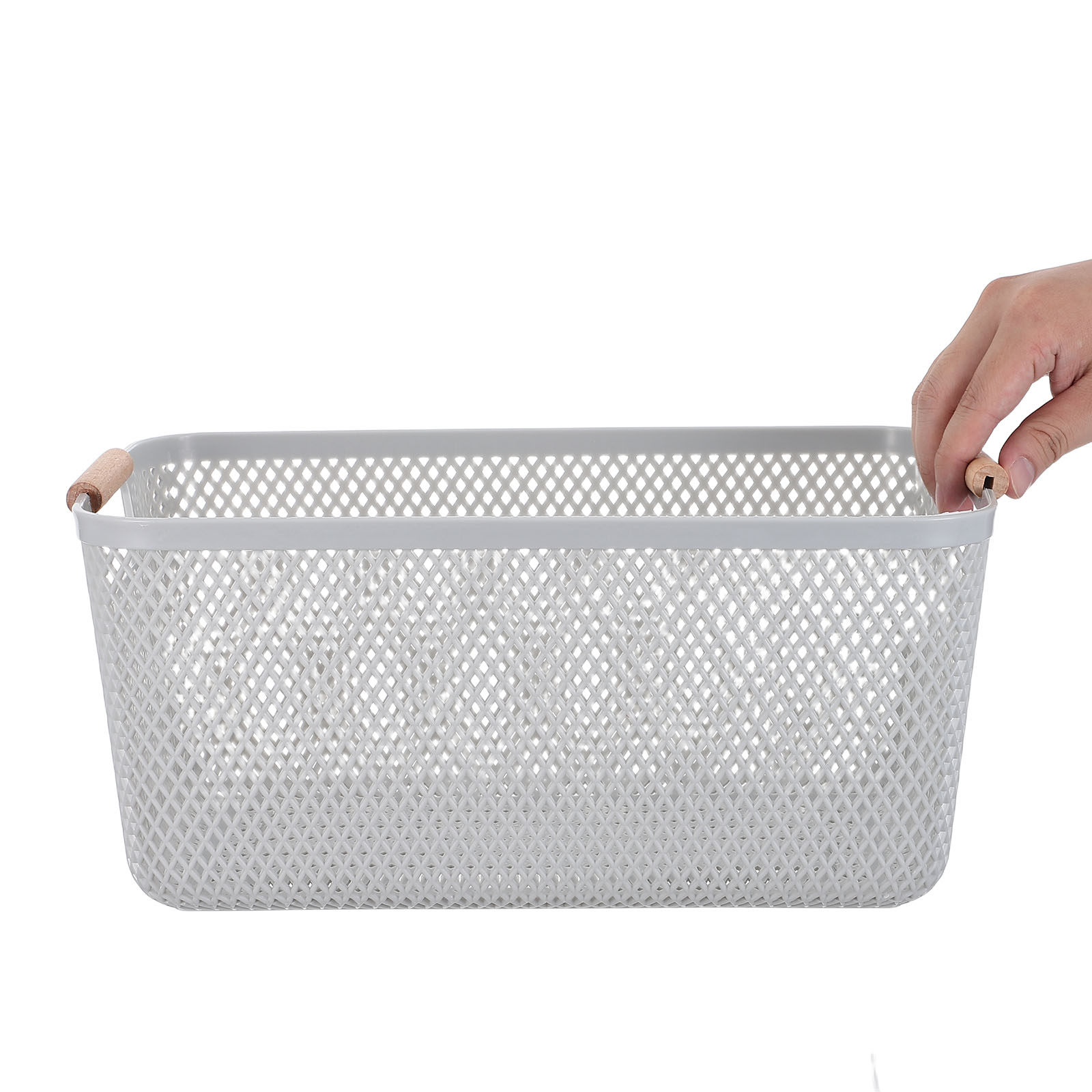 주방 메쉬 수납 바구니 음식 정리함 대용량 나무 손잡이 - Snacks Food Hamper Basket 리뷰 및 가격