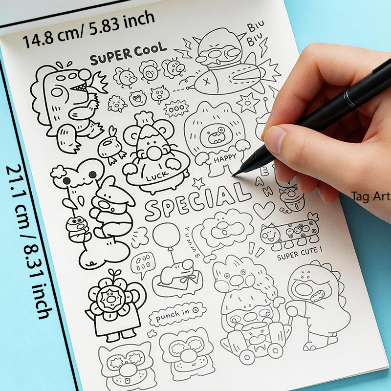 불안 해소를 위한 손 그림책, 복사선화앨범, 공룡/괴물 - Food Snacks Coloring Book 리뷰 및 가격