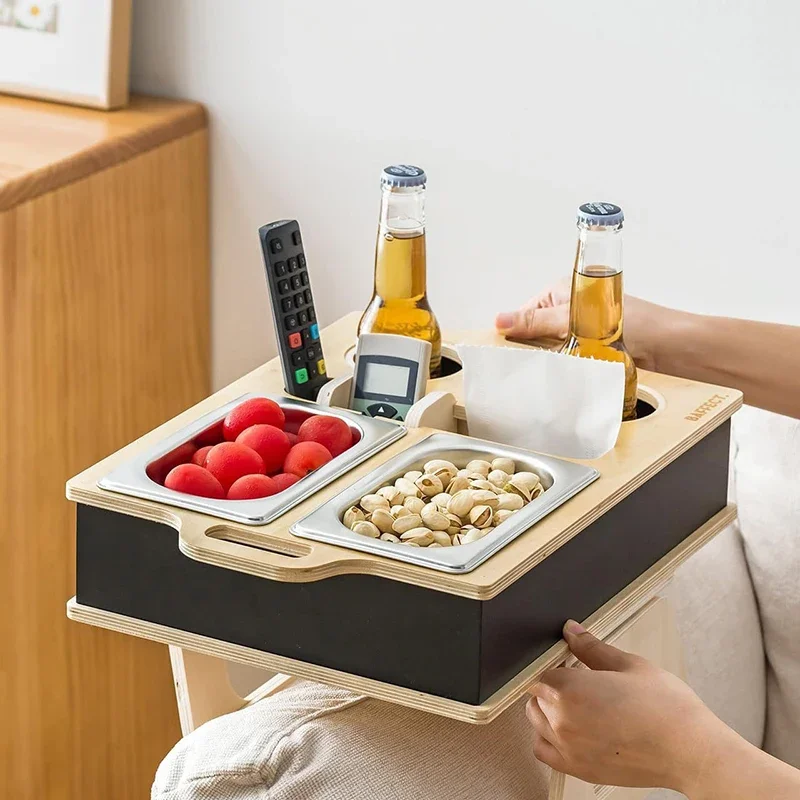 직사각형 대나무 트레이 데스크탑 원격 제어 홀더 스낵  - Food Snacks Drinks 리뷰 및 가격