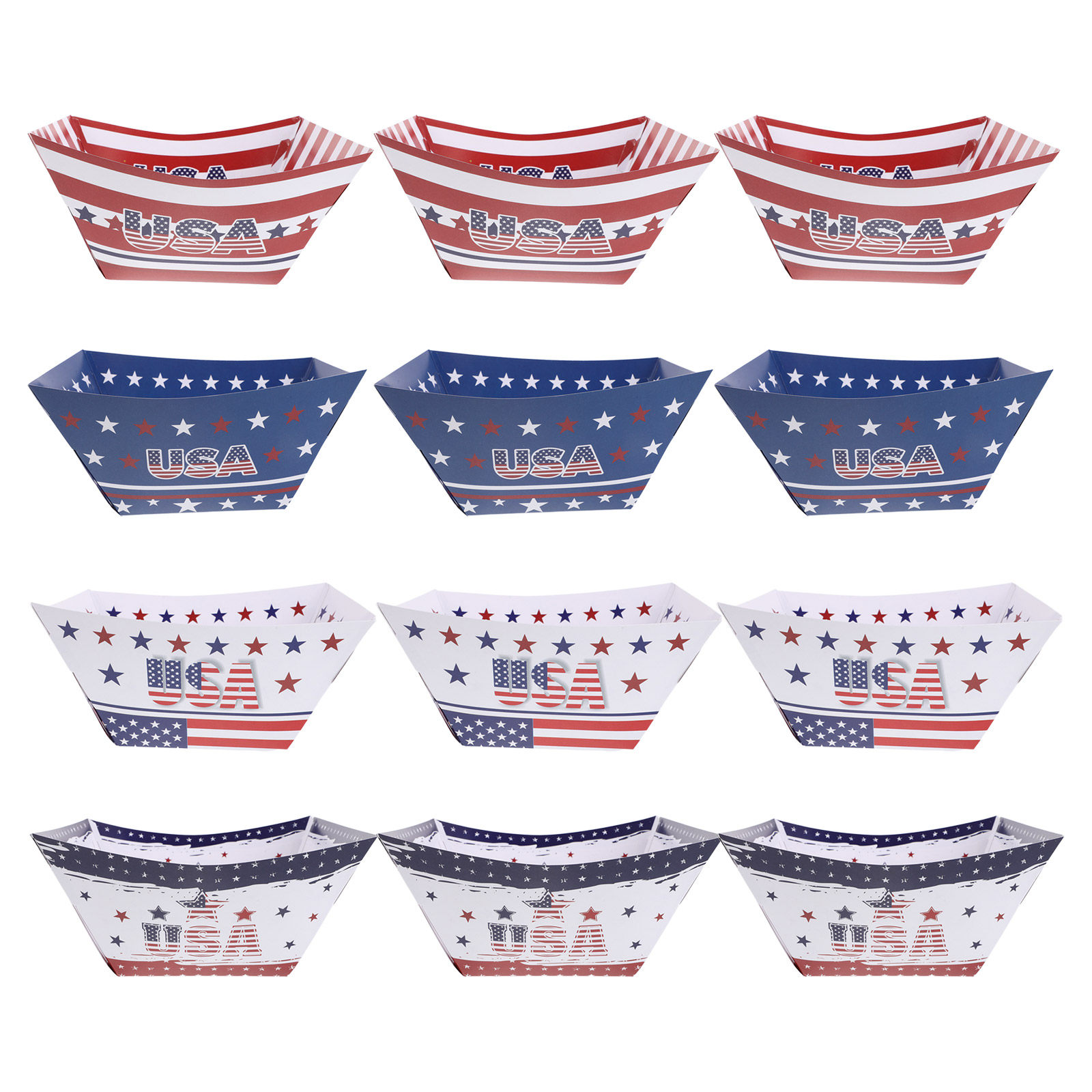 12Pcs 독립 기념일 파티 스낵 상자 미니 팝콘 용기 - Food Snacks Candy 리뷰 및 가격
