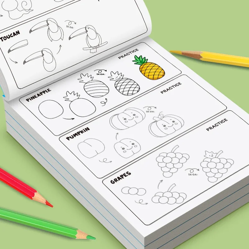 32페이지 간편한 단계별 그림 색칠 연습장 어린이들을  - Food Snacks Coloring Book 리뷰 및 가격
