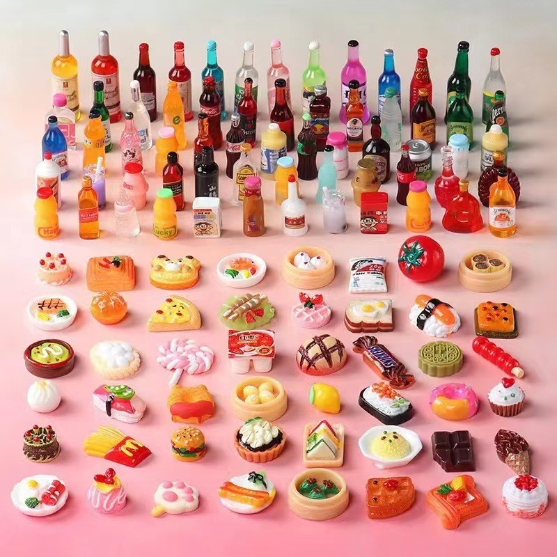 귀여운 소형 인형 집 슈퍼마켓 음식 간식 미니 케이크  - Food Snacks Drinks 리뷰 및 가격