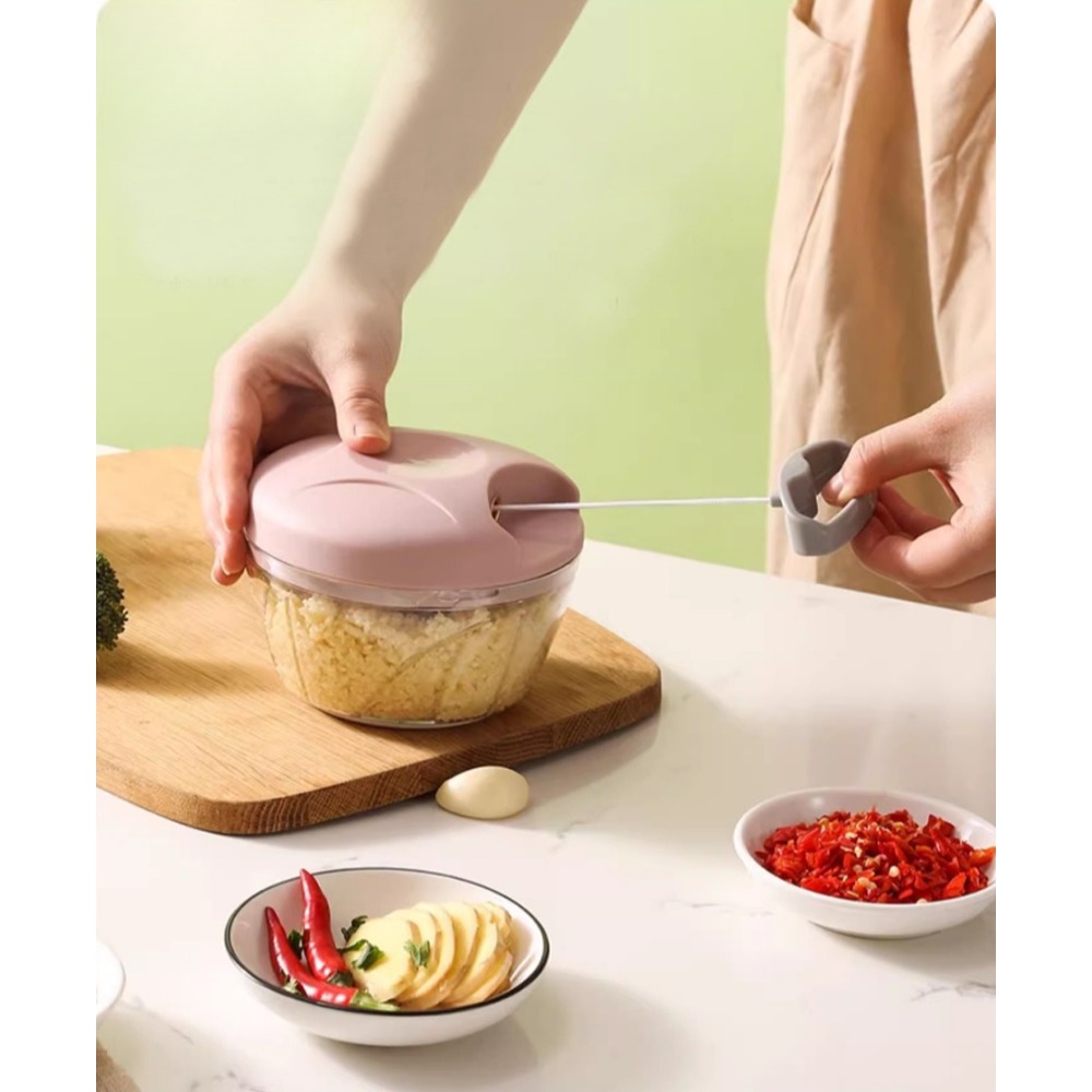 수동 프로세서 500ml-3개의 칼날이 있는 푸드 커터 - Food & Snacks Coloring 리뷰 및 가격