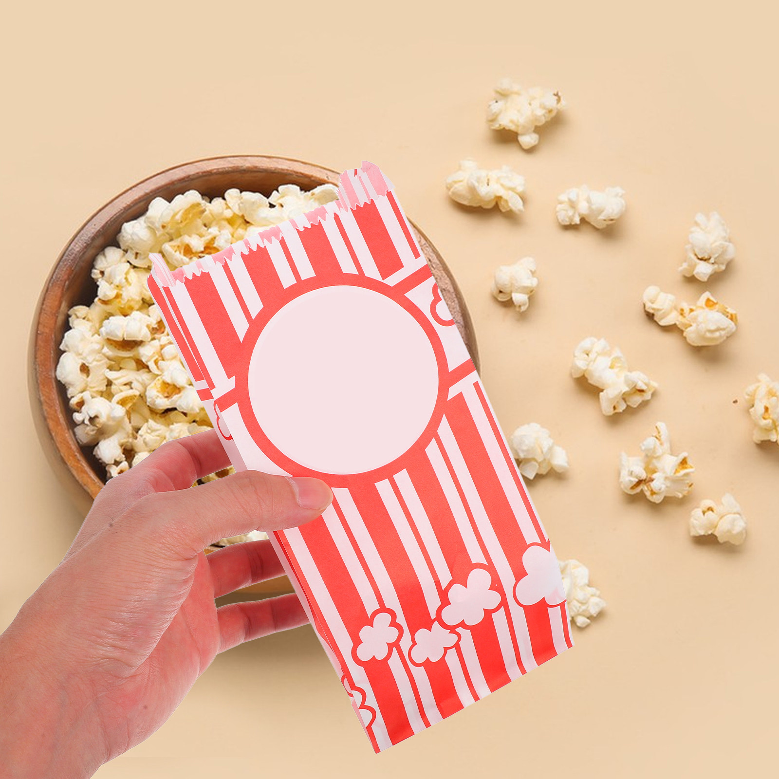 30Pcs 기름방지 팝콘 가방 파티 영화의 밤을 위한  - Food In Snacks 리뷰 및 가격