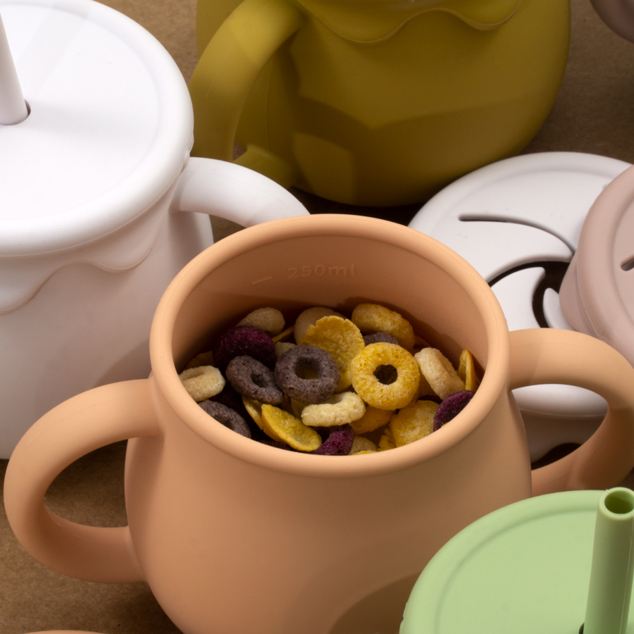 어린이용 실리콘 급식 식품 보관함, 휴대용 스낵 컵,  - Food Snacks Drinks 리뷰 및 가격